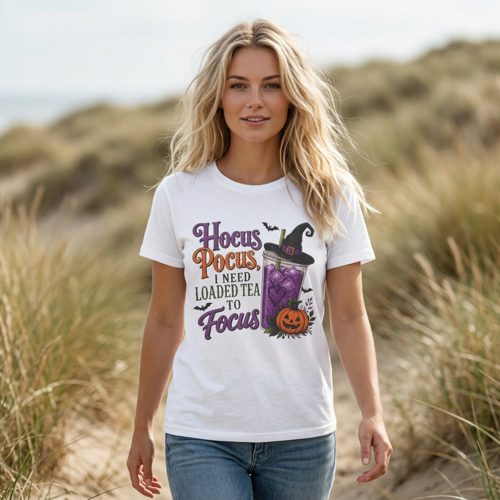 Hocus Pocus Loaded Tea T-Shirt | Halloween Loaded Tea Lover Tee