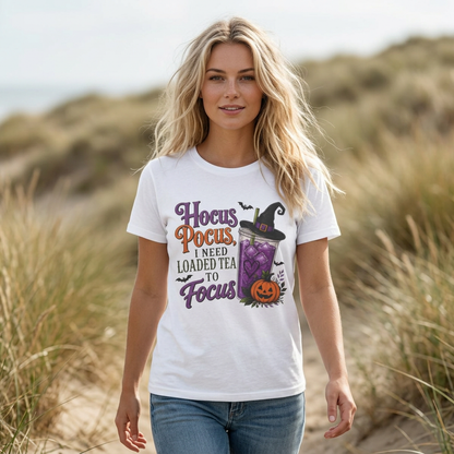 Hocus Pocus Loaded Tea T-Shirt | Halloween Loaded Tea Lover Tee