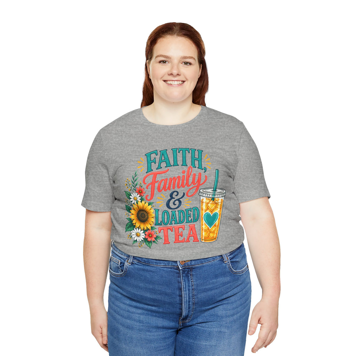 Faith, Family & Loaded Tea T-Shirt | Christian Loaded Tea Lover Tee