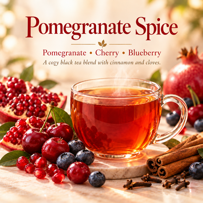 Pomegranate Spice Hot Tea | Pomegranate, Cherry & Blueberry