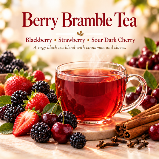 Berry Bramble Hot Tea | Blackberry, Strawberry & Sour Dark Cherry
