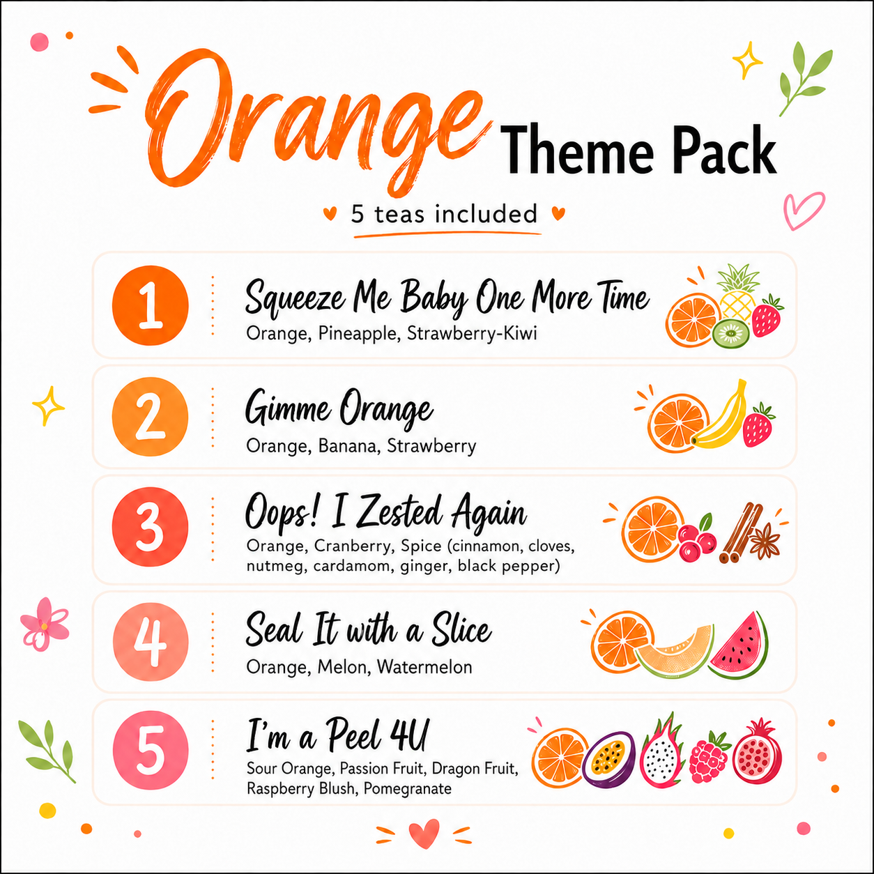 Orange Flavors Loaded Tea 5-Pack