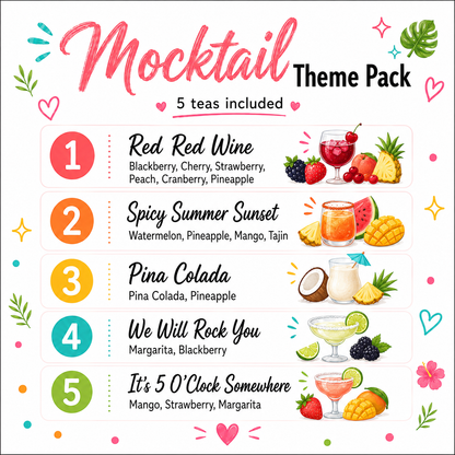 Mocktail Theme Variety Loaded Tea 5-Pack