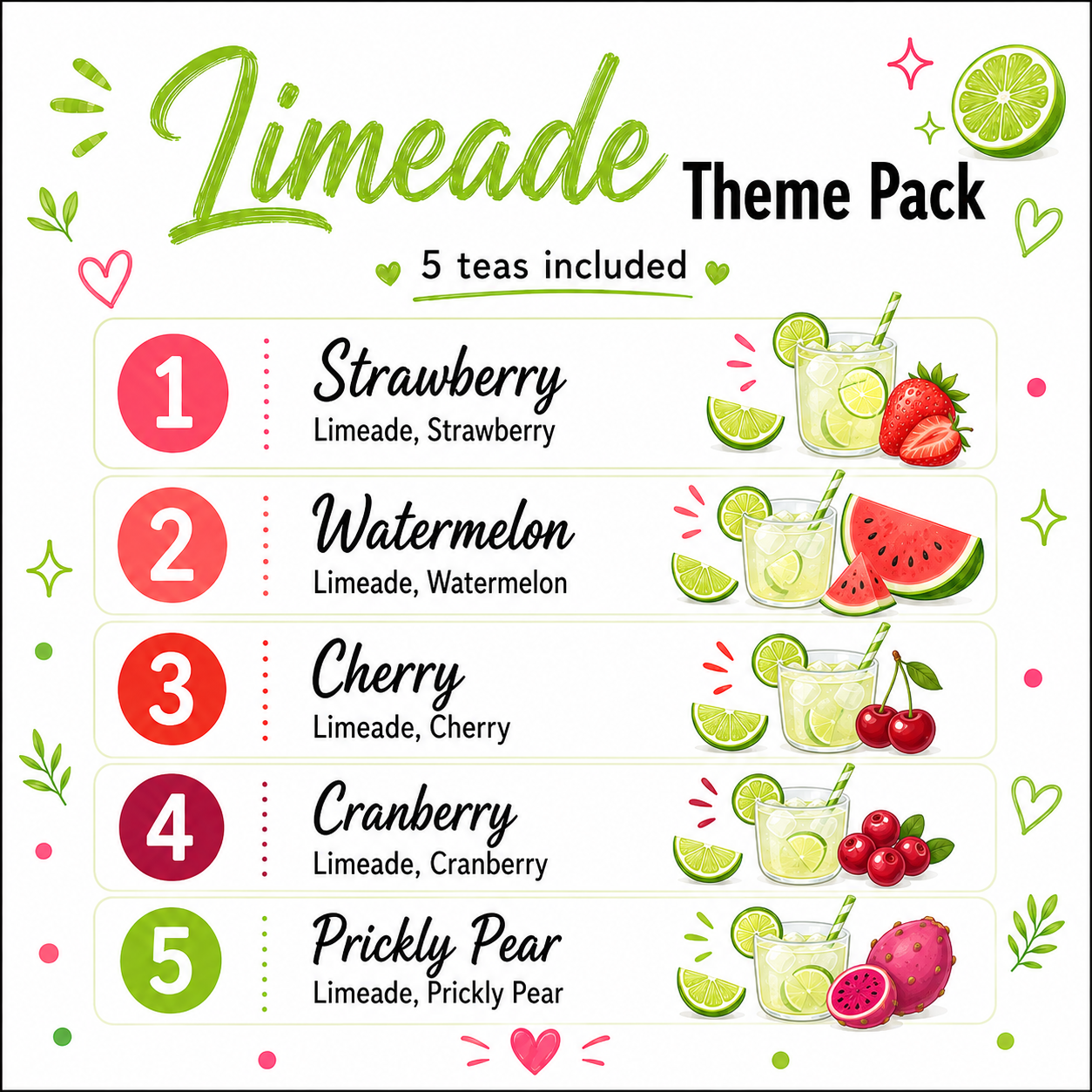 Limeade Flavors Loaded Tea 5-Pack