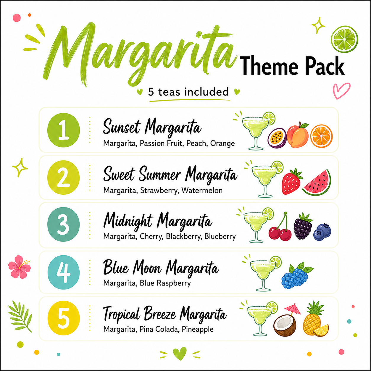 Margarita Flavors Loaded Tea 5-Pack