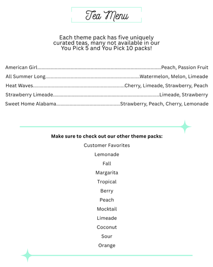 Summer Theme Variety Loaded Tea 5-Pack