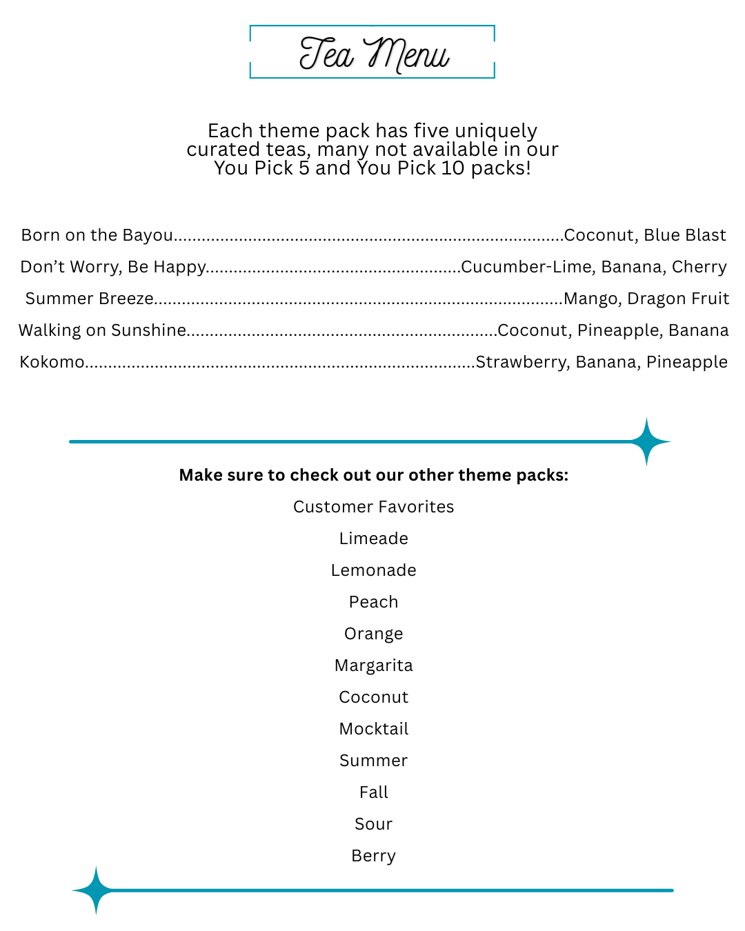 Tropical Theme Variety Loaded Tea 5-Pack