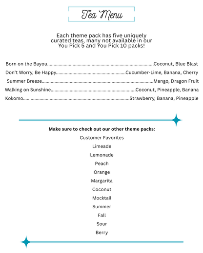 Tropical Theme Variety Loaded Tea 5-Pack