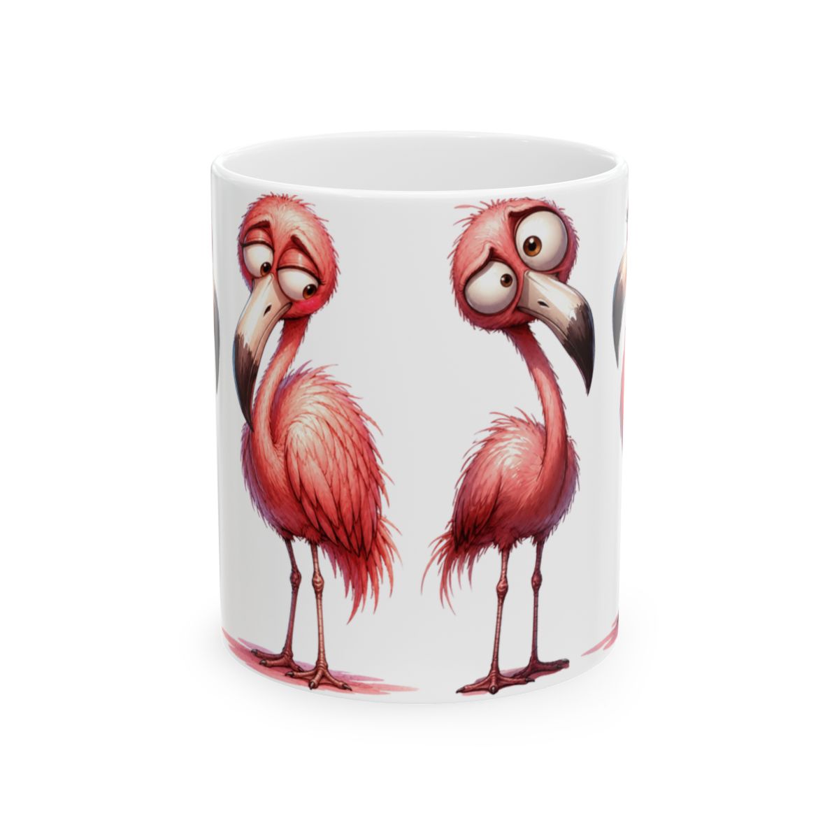 Colorful Flamingo Mug | 15 oz Ceramic Flamingo Lover Mug