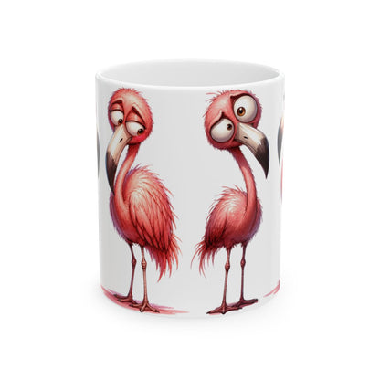 Colorful Flamingo Mug | 15 oz Ceramic Flamingo Lover Mug