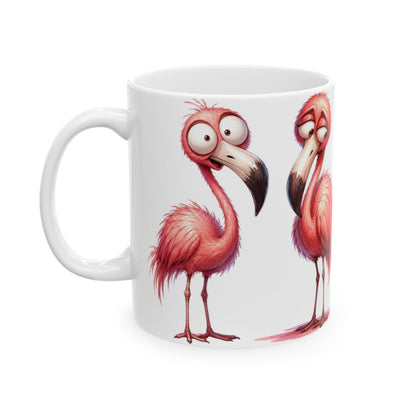 Colorful Flamingo Mug | 15 oz Ceramic Flamingo Lover Mug