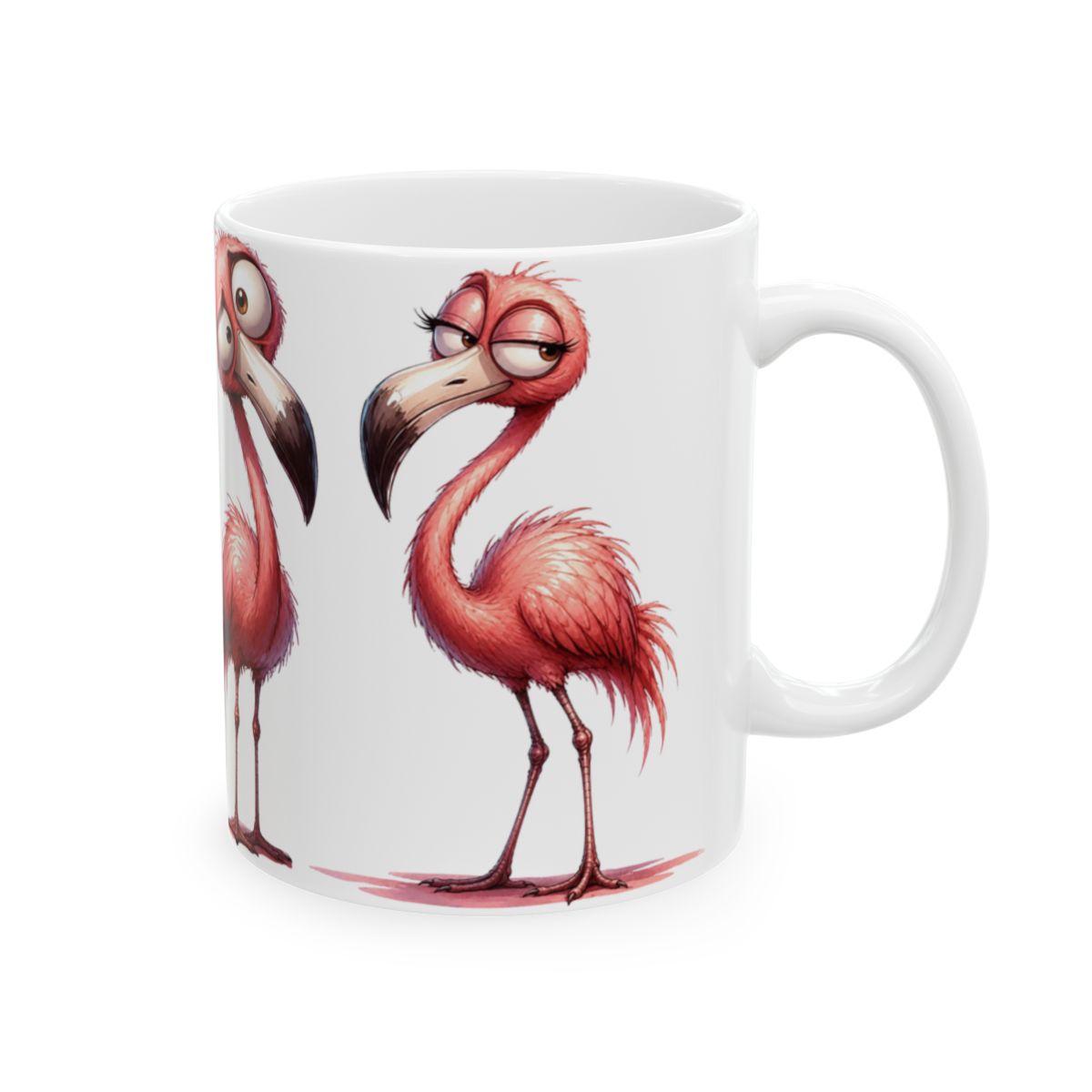 Colorful Flamingo Mug | 15 oz Ceramic Flamingo Lover Mug