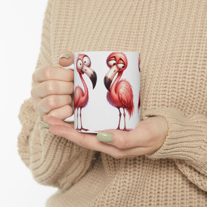 Colorful Flamingo Mug | 15 oz Ceramic Flamingo Lover Mug