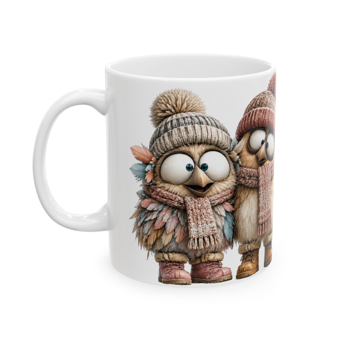 Winter Birds Mug | 15 oz Ceramic Bird Lover Mug