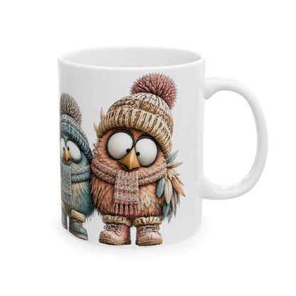 Winter Birds Mug | 15 oz Ceramic Bird Lover Mug